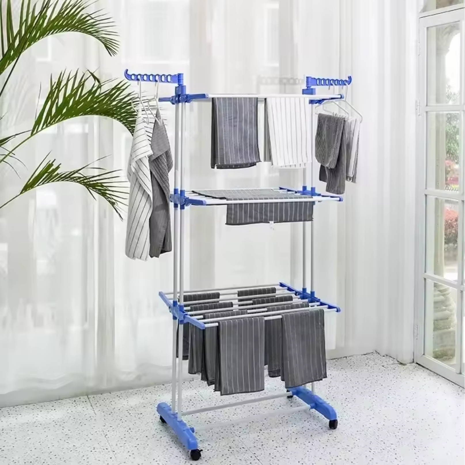 Tendedero de Ropa Plegable Organizador Colgador