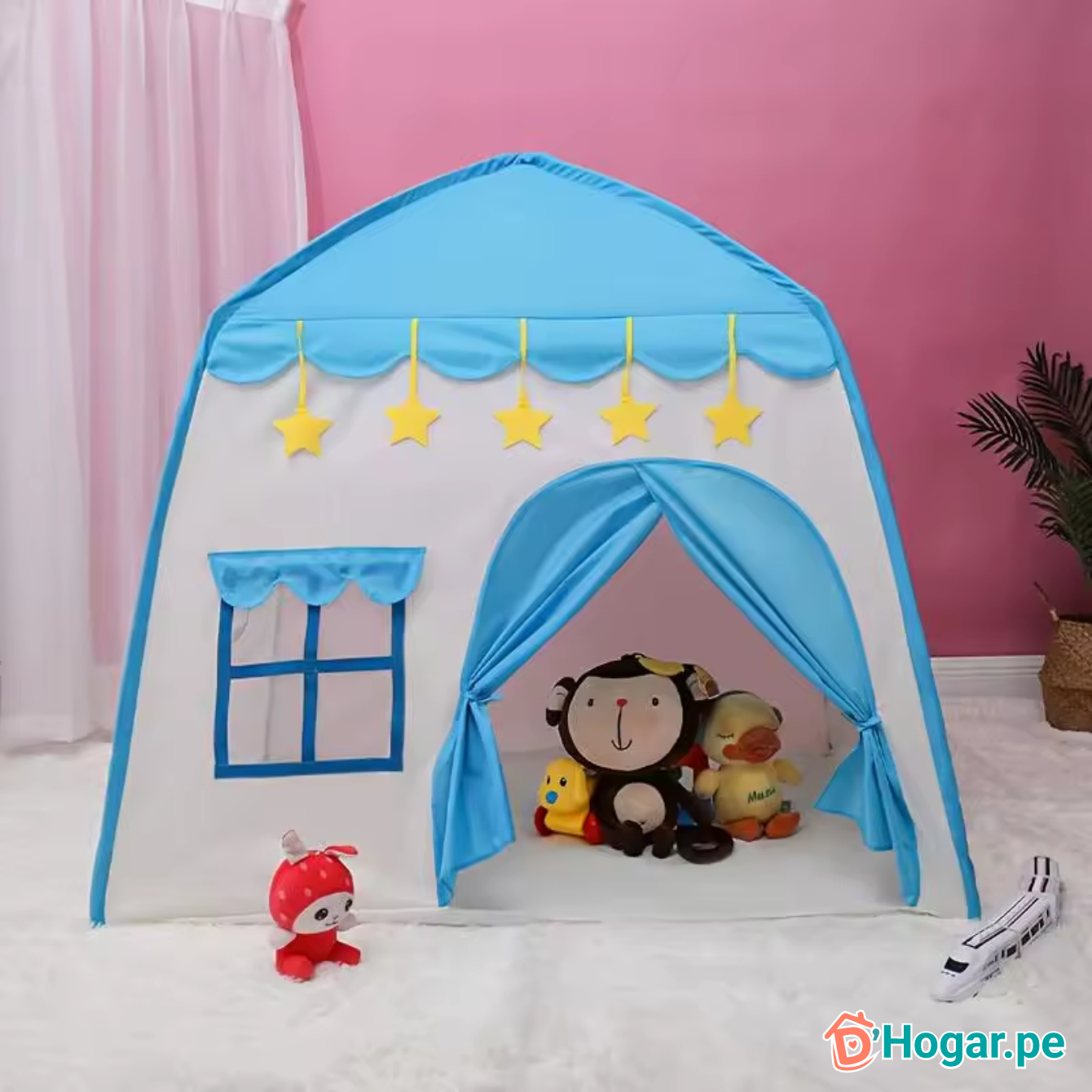 Tienda tipo casita portátil para niñas y niños