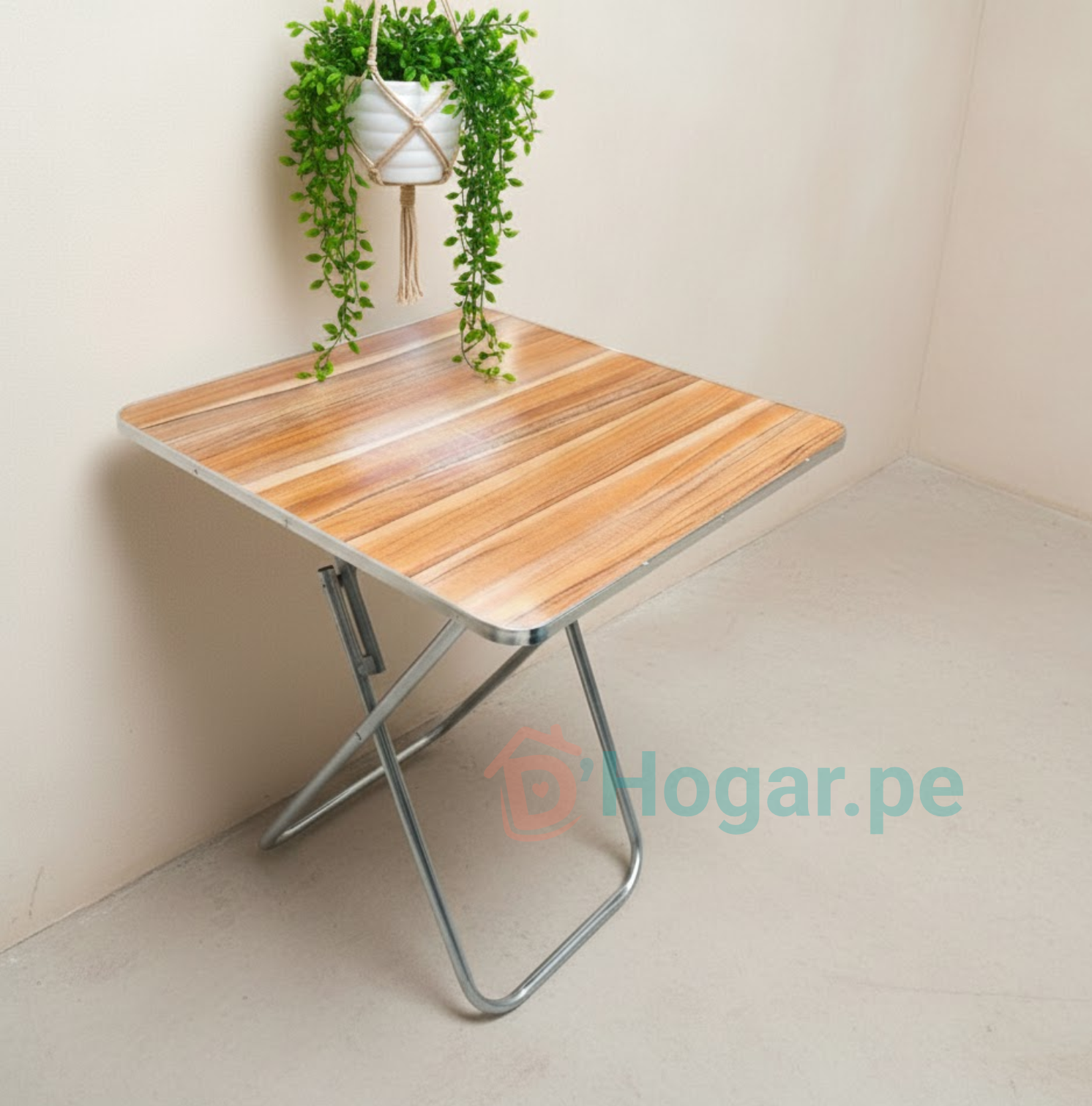 Mesa Plegable cuadrada 60cm x 60cm