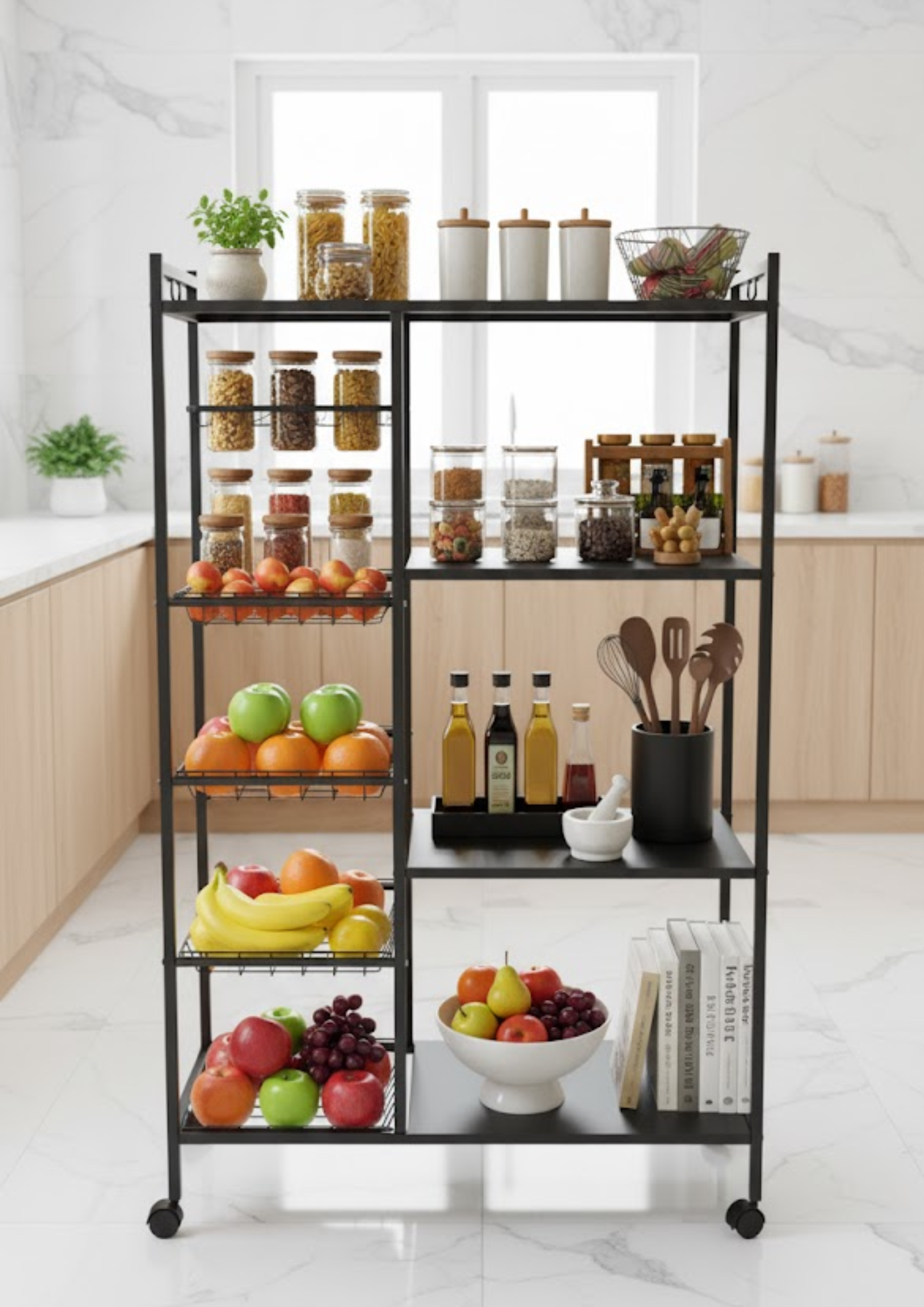 Estante Organizador de Cocina Metálico 4 Niveles